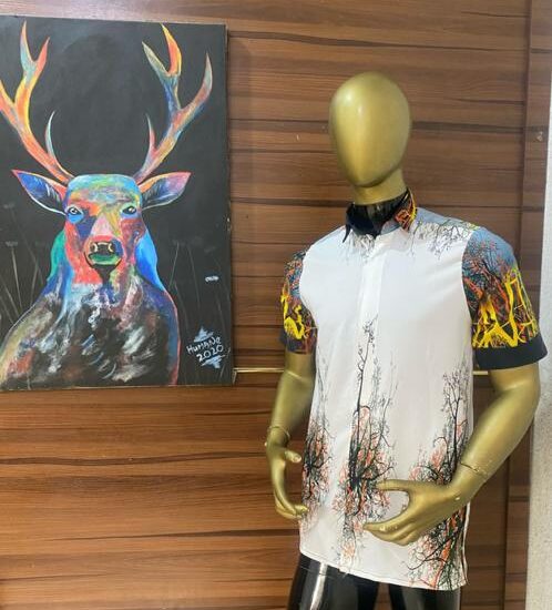 Abstract Nature Print Shirt