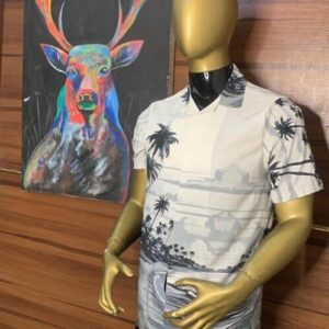 Tropical Palm Beach Scenic Shirt